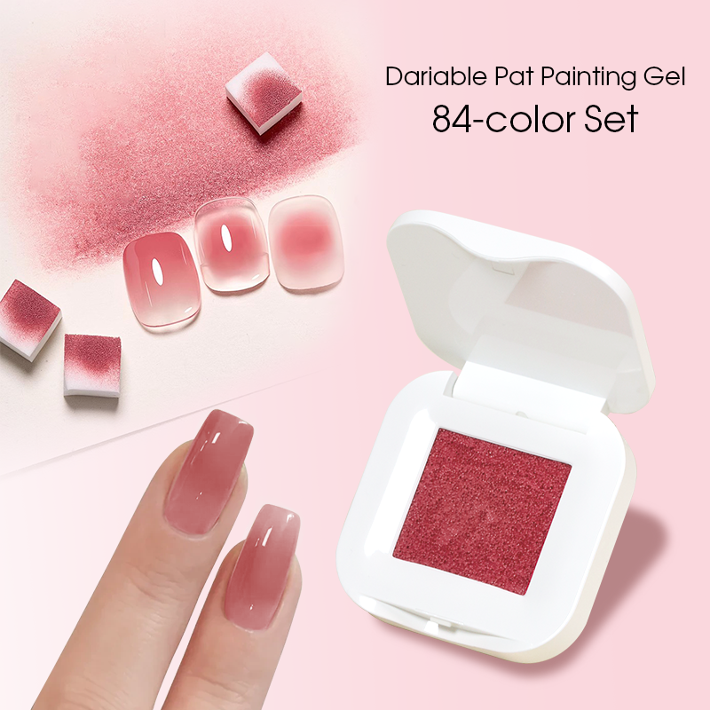 French Pat Painting Stamping Gel Polish Gradient Ombre Cushion Nail Art Gel