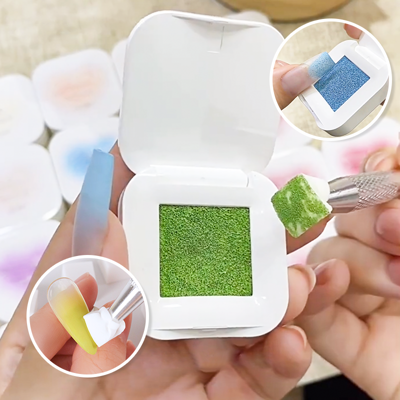French Pat Painting Stamping Gel Polish Gradient Ombre Cushion Nail Art Gel