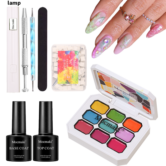 Hot Gel Polish Outstanding Gel Nail Polish Gradient Semi Ombre Pat Painting Gel with Sponge